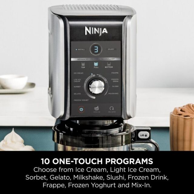 Ninja NC501UK Deluxe 10-In-1 Ice Cream And Frozen Drink Maker - Black