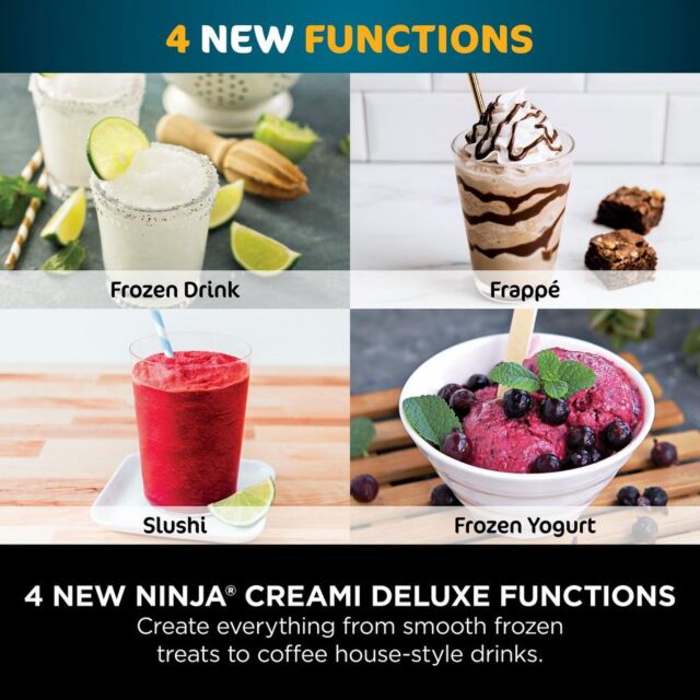 Ninja NC501UK Deluxe 10-In-1 Ice Cream And Frozen Drink Maker - Black