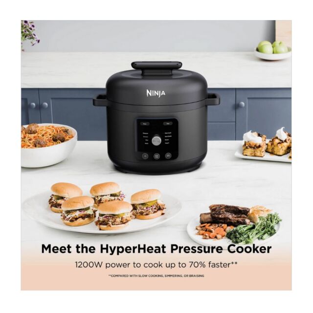 Ninja PC201UK Hyperheat 9-In-1 Pressure & Rice Cooker - Grey/Black