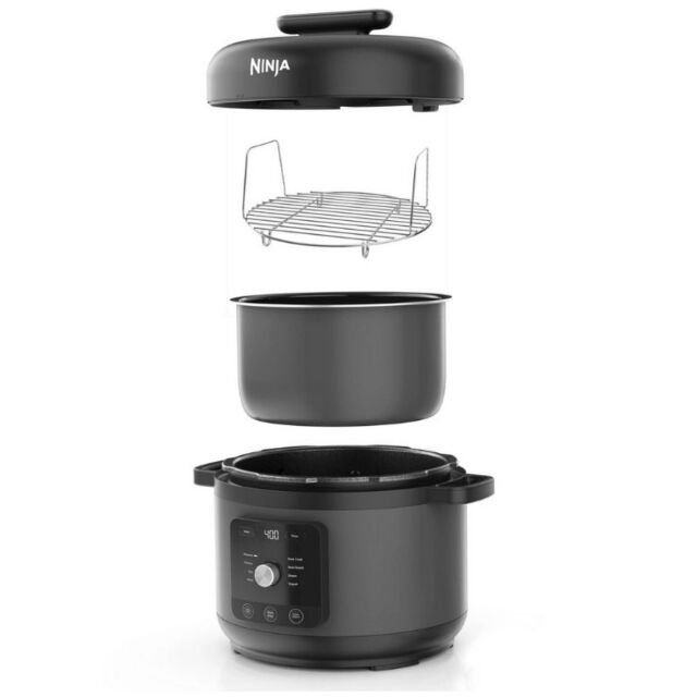 Ninja PC201UK Hyperheat 9-In-1 Pressure & Rice Cooker - Grey/Black