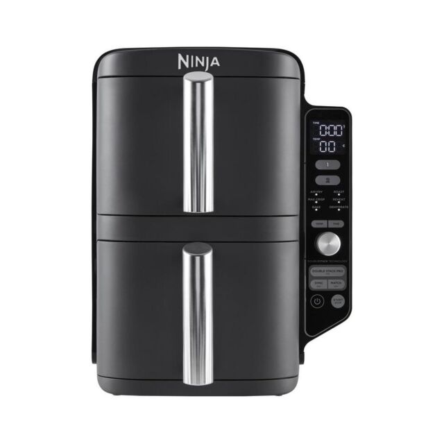 Ninja SL400UK Double Stack Xl 2-Drawer 9.5L Air Fryer - Grey