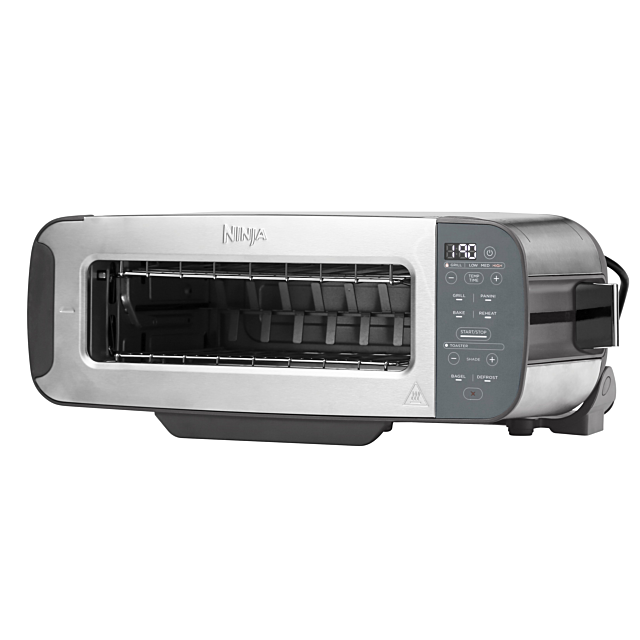Ninja ST202UK 3-In-1 2 Slice Toaster - Grill And Panini Press - Stainless Steel
