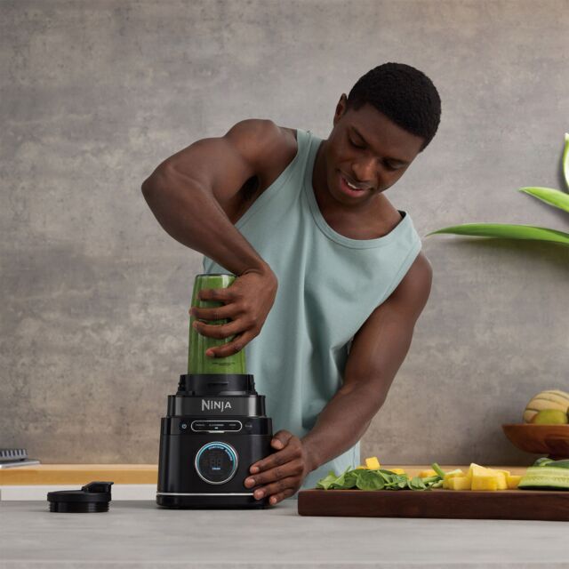 Ninja TB301UK Detect Duo Power Blender Pro + Single Serve - Black