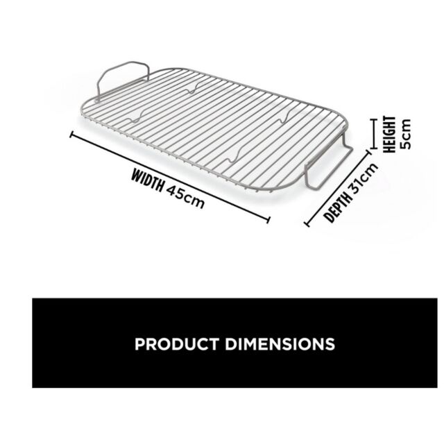 Ninja XSKOGXLRSRKEU Woodfire Xl Roast & Smoke Rack - Silver
