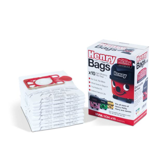 Numatic 907075 Henry HepaFlo Filter Bags - White