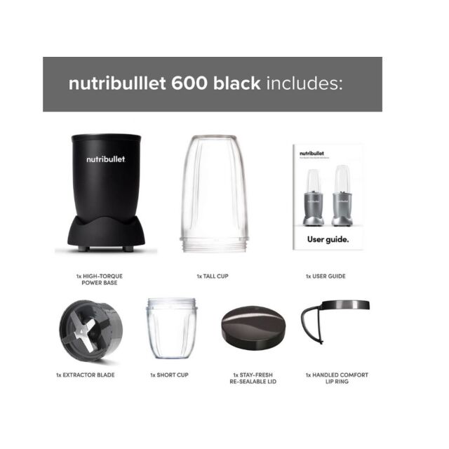 Nutribullet NB-101S 600 Series Blender - Black