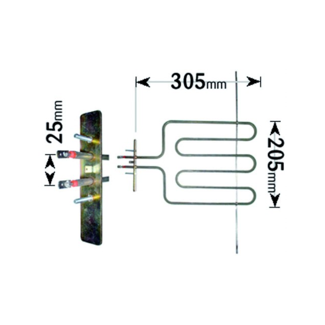 Philips Whirlpool Cooker Grill Element 2000W ELE3393