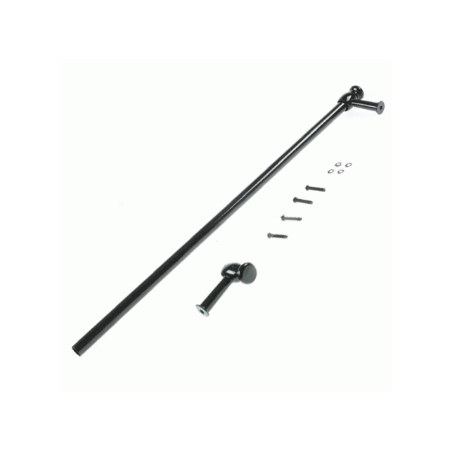 Qualtex CS155 Cooker Door Handle Black - Cut To Sizetowel Rail Type Handle (Cut To Size) And End