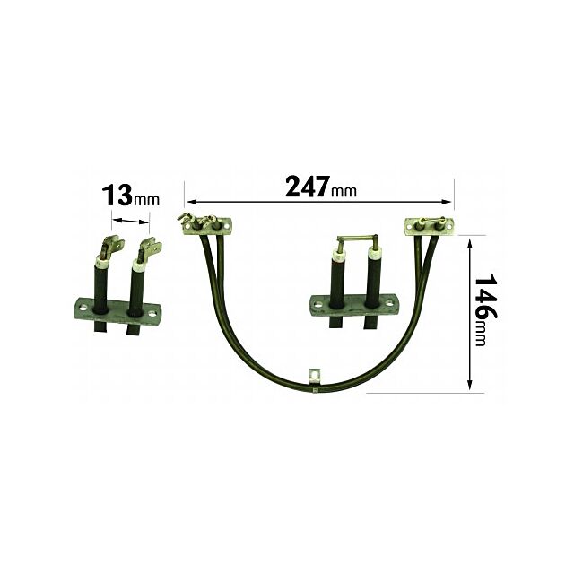 Bosch / Neff Cooker Fan Oven Element U Shape 1800W ELE2052IRCA