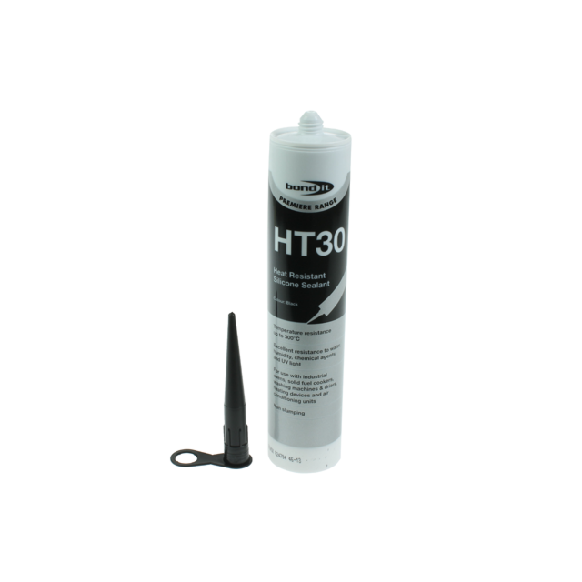 Qualtex MIS355 Heat Resistant Sealant 310Ml Black - Bond Itht30