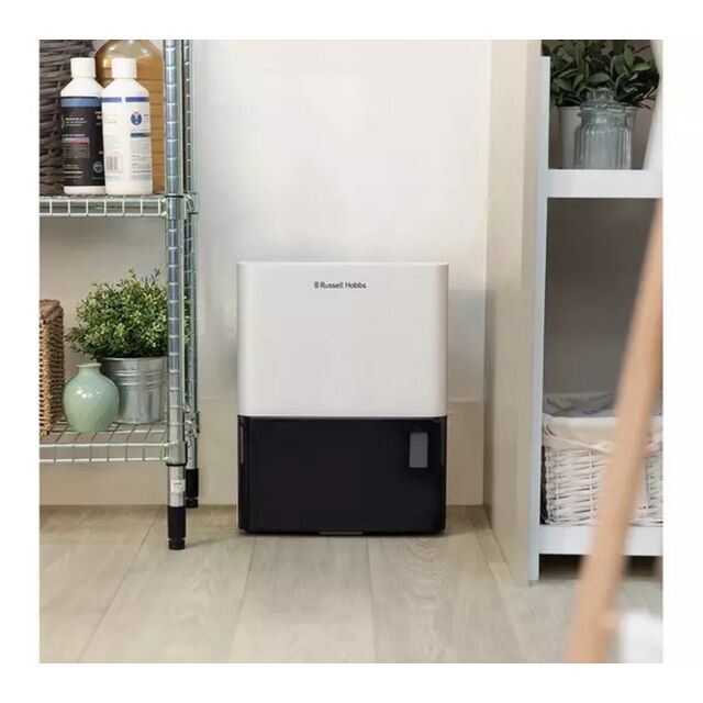 Russell Hobbs RHDH1001 10L Dehumidifier - White & Black