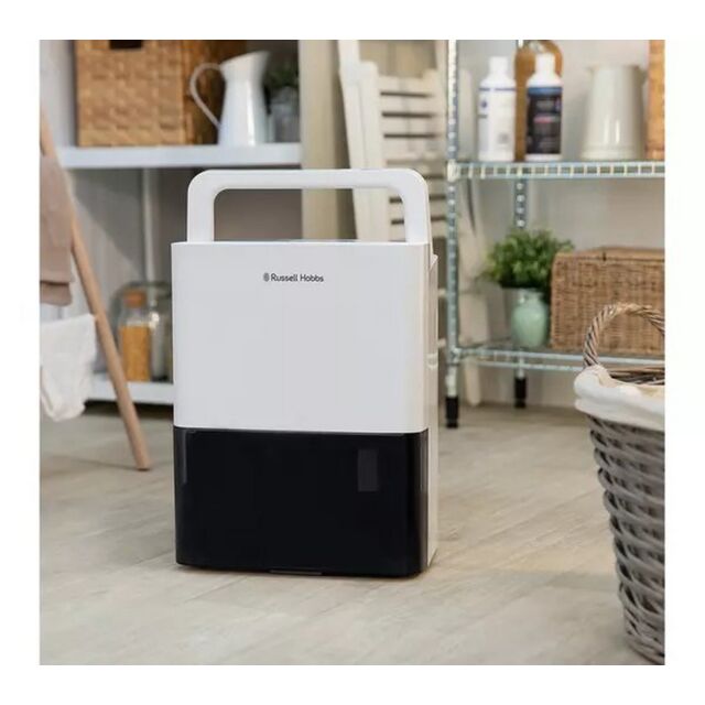 Russell Hobbs RHDH1001 10L Dehumidifier - White & Black