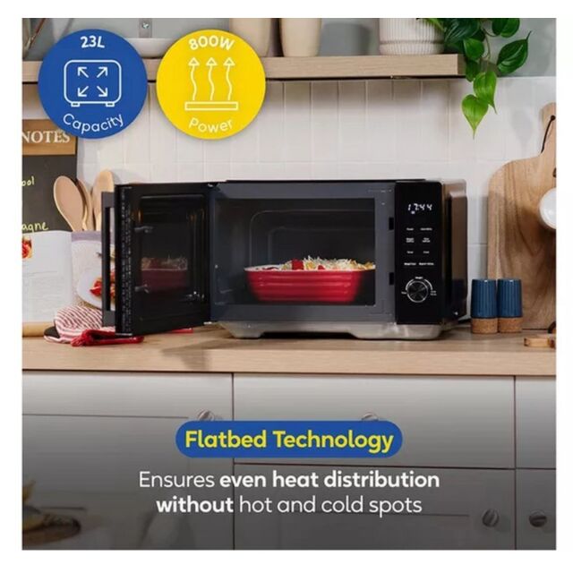 Russell Hobbs RHFM2365B 23Litre Flatbed Digital Microwave - Black