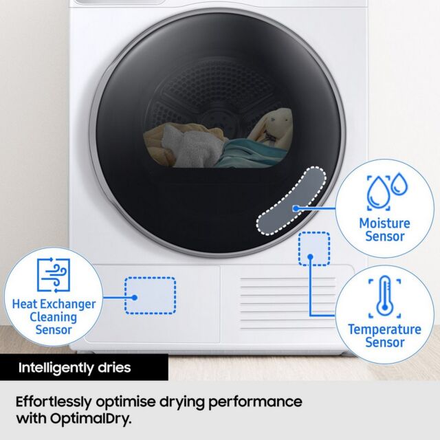 Samsung DV90CGC0A0ABEU 9Kg Heat Pump Tumble Dryer - Black