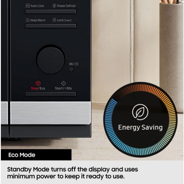 Samsung MS23K3515AK/EU 23L Solo Microwave Oven With Triple Distribution System - Black