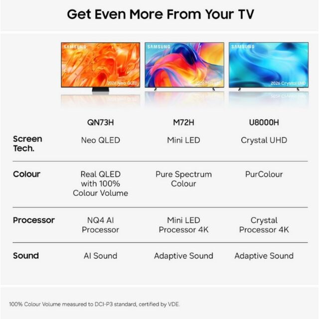 Samsung QE43QN73HAUXXU 43inch 4K Neo QLED Vision AI Smart TV