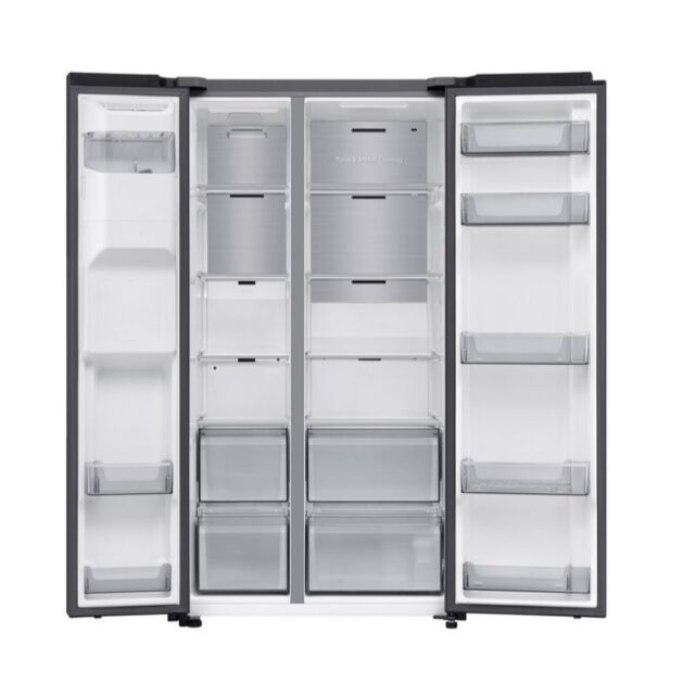 Samsung RS70F66KCFEU 91Cm Side By Side American Fridge Freezer - Black