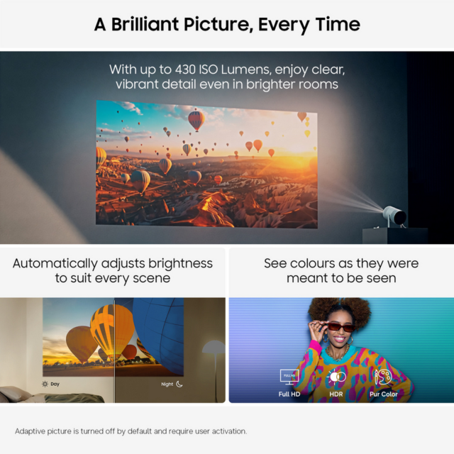 Samsung SP-LFF3HLAXXXU Freestyle+ Full HD Projector