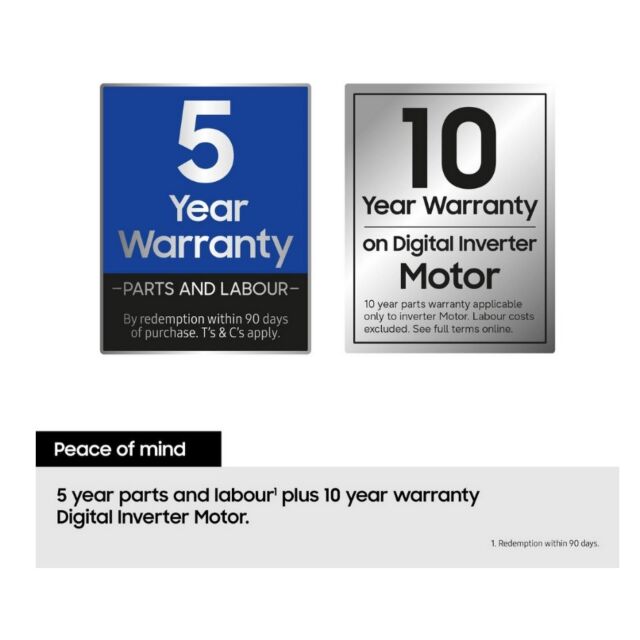Samsung WD80TA046BX/EU 8Kg/5Kg 1400 Spin Washer Dryer - Black