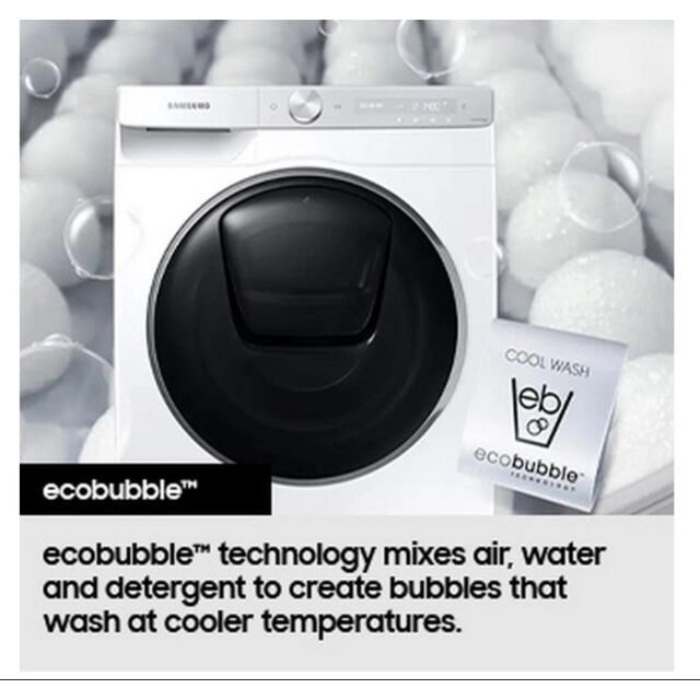 Samsung WD80TA046BX/EU 8Kg/5Kg 1400 Spin Washer Dryer - Black