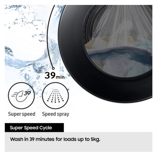 Samsung WD90HG5U34BEEU 9Kg/6Kg 1400 Spin Washer Dryer - White