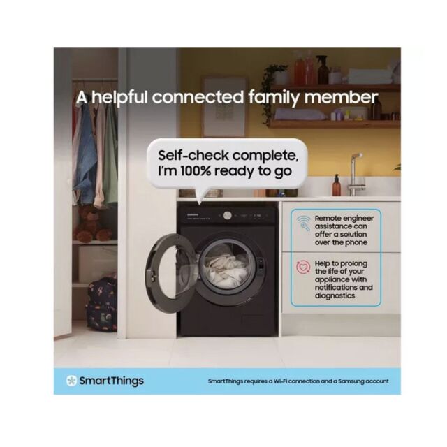 Samsung WW11DG5B25ABEU 11Kg 1400 Spin Washing Machine - Black
