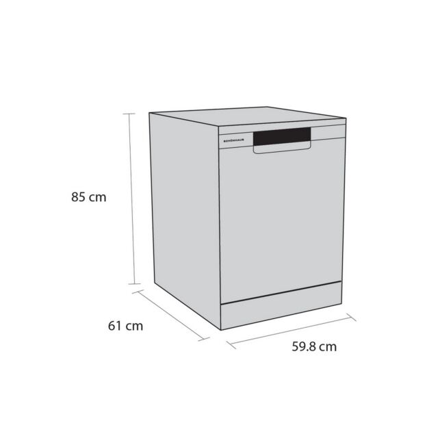 Schonhaus DWSF0115FSBG Dishwasher - Graphite - 15 Place Settings