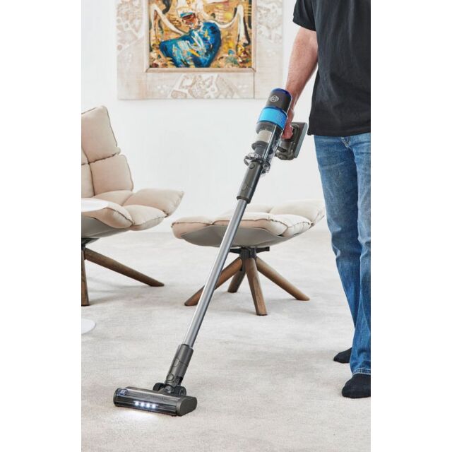 Sebo 95001GB Balance A1 Cordless Stick Vacuum - 48 Minutes Run Time - Basalt Grey/Blue