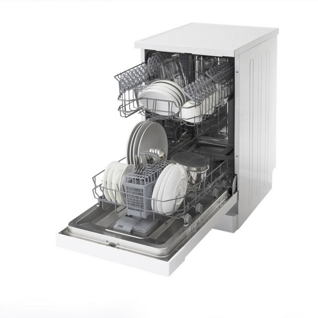 Sensis DWF0110SLEW Slimline Dishwasher - White - 10 Place Settings