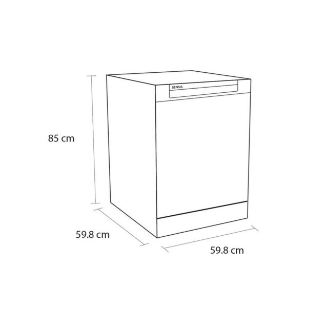 Sensis DWF0114FSDW Dishwasher - White - 14 Place Settings