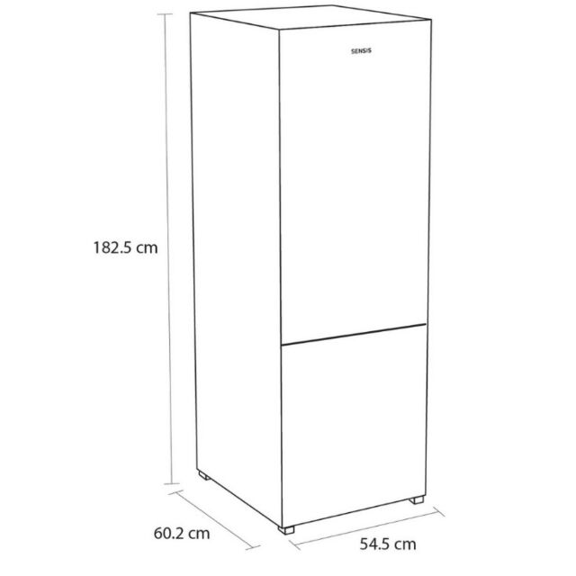 Sensis RFCMF0154ES 54Cm Total No Frost Fridge Freezer - Silver