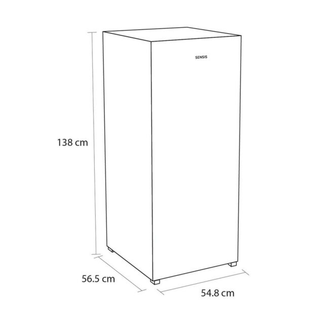 Sensis RFTLF01Z54EW 54.8Cm Low Frost Tall Freezer - White