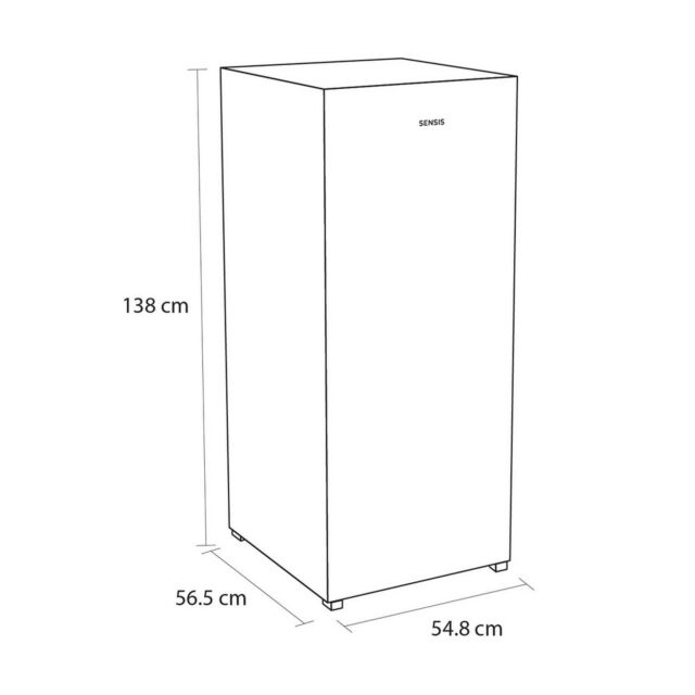 Sensis RFTLF01Z54EW 54.8Cm Low Frost Tall Freezer - White