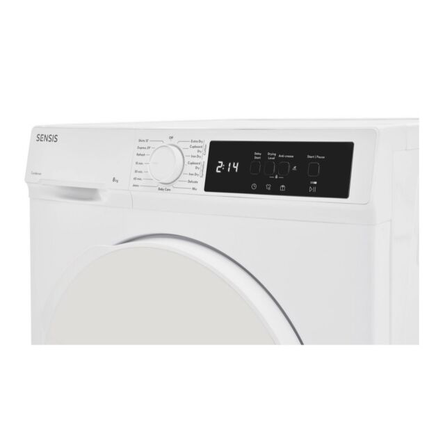 Sensis TDCF018BW 8Kg Condenser Tumble Dryer - White