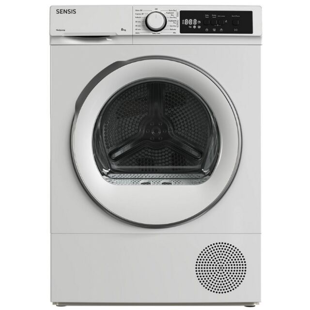 Sensis TDHF018A2W 8kg Heat Pump Tumble Dryer - White
