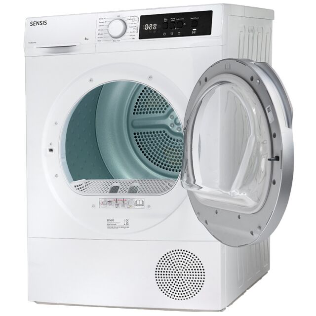 Sensis TDHF018A2W 8kg Heat Pump Tumble Dryer - White