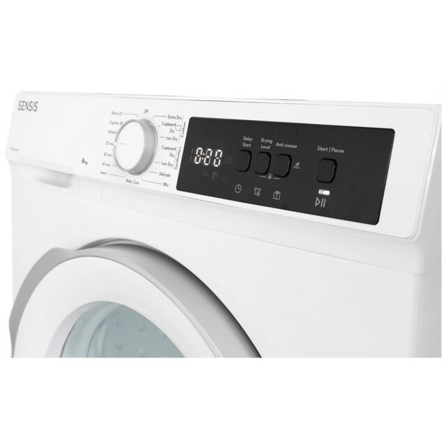 Sensis TDHF018A2W 8kg Heat Pump Tumble Dryer - White