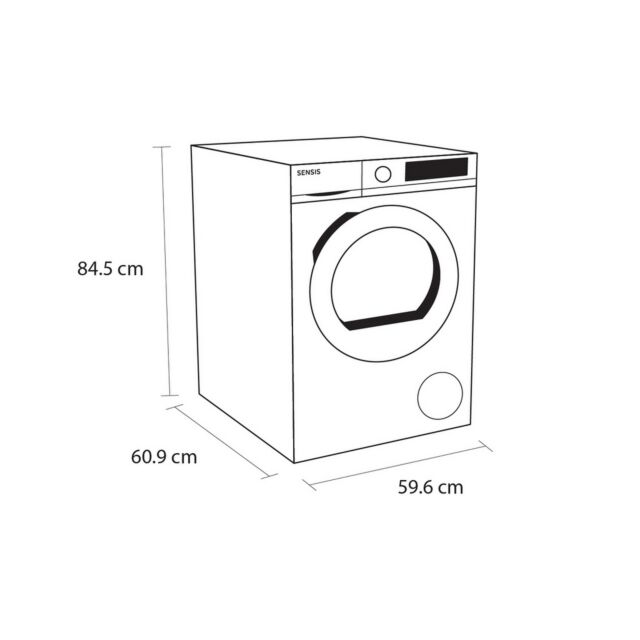 Sensis TDHF019A2W 9Kg Heat Pump Tumble Dryer - White