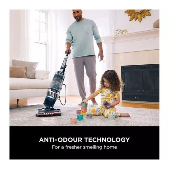 Shark AZ3000UKT Shark Stratos Xl Anti Hair Wrap Plus Anti-Odour Upright Vacuum - Navy Blue