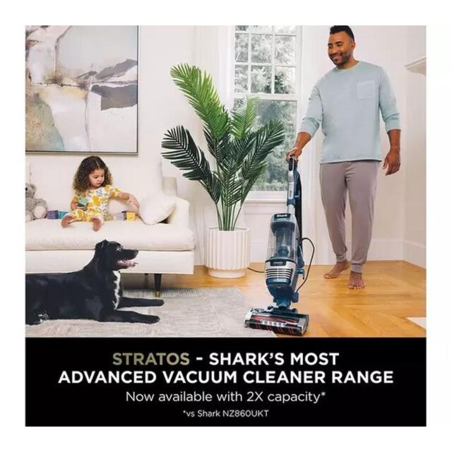 Shark AZ3000UKT Shark Stratos Xl Anti Hair Wrap Plus Anti-Odour Upright Vacuum - Navy Blue