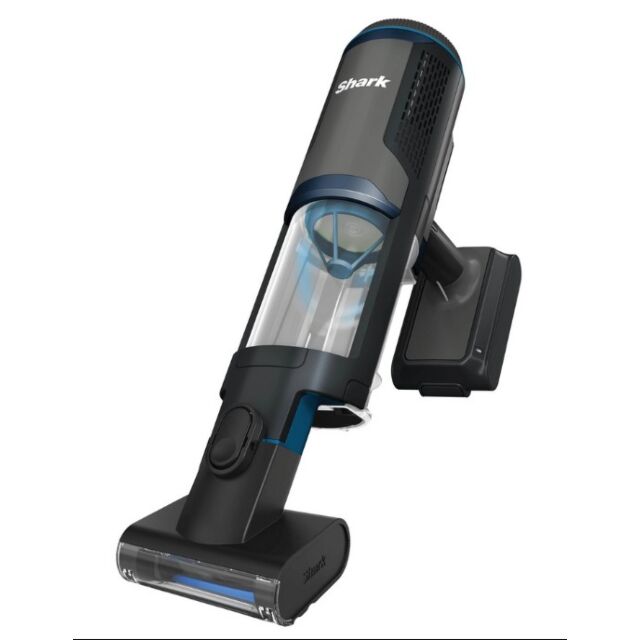 Shark BH102UK PowerBoost Pet Handheld Vacuum - 40 Minutes Run Time - Charcoal with Blue