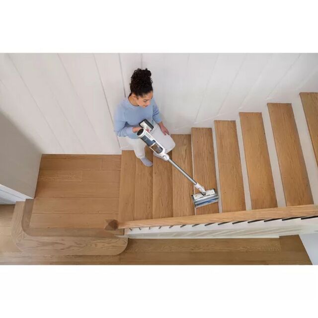 Shark BU3521UK Clean & Empty Cordless Vacuum Cleaner & Auto-Empty System - 40 Minutes Run Time - Whi
