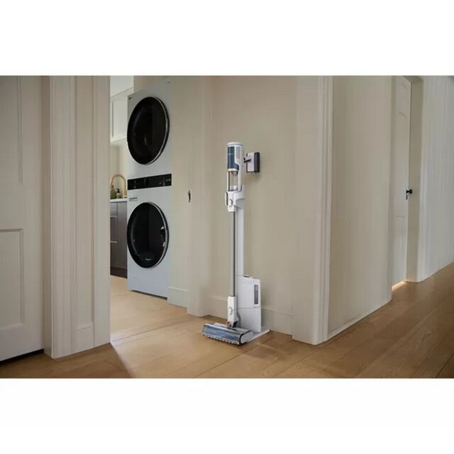 Shark BU3521UK Clean & Empty Cordless Vacuum Cleaner & Auto-Empty System - 40 Minutes Run Time - Whi