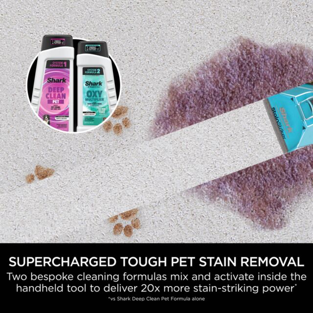 Shark EX300UK Shark CarpetXpert HairPro Pet Deep Carpet Cleaner with Built-In StainStriker - Charcoal