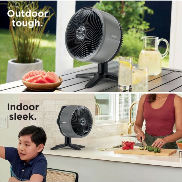 Shark FA150UK 307Fa150uk Flexbreeze Tablemate Indoor To Outdoortabletop Fan - Winter Fog