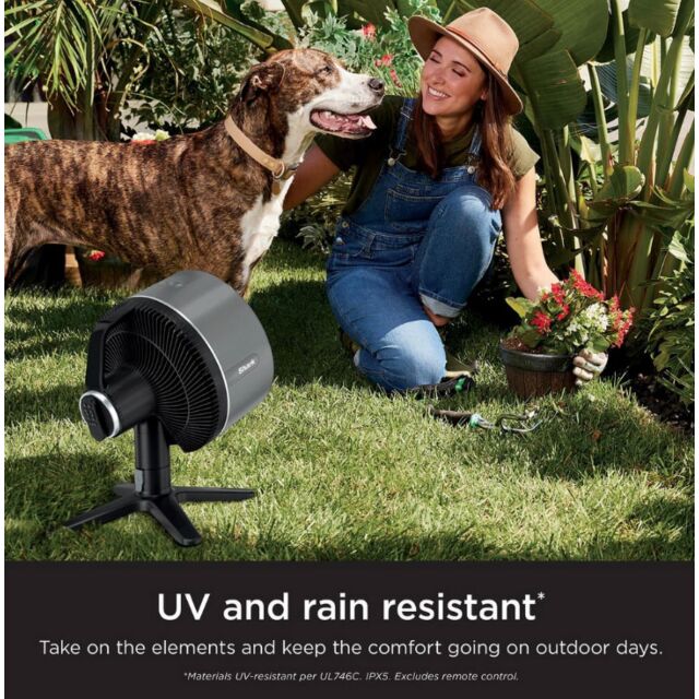 Shark FA150UK 307Fa150uk Flexbreeze Tablemate Indoor To Outdoortabletop Fan - Winter Fog