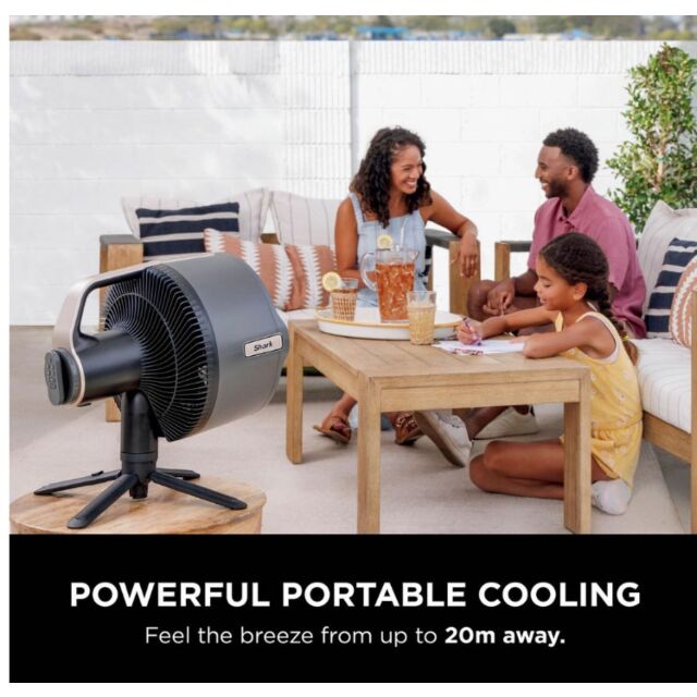 Shark FA300UK 307Fa300uk Shark Flexbreeze Pro Mist Indoor & Outdoor Fan & Outdoor Misting System - D