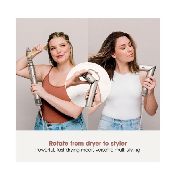 Shark HD426SLUK Flexstyle Air Styler & Hair Dryer For Straight & Wavy Hair - 3 Attachments - Stone