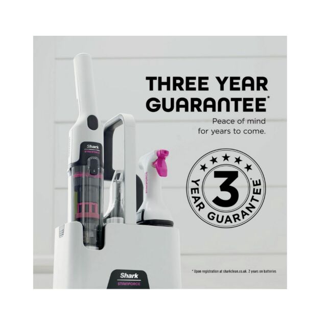 Shark HX100UKT Shark Stainforce Cordless Stain-Destroying Spot Cleaner - White