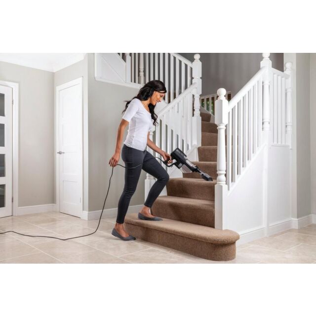 Shark HZ500UKT Anti Hair Wrap Corded Stick Vacuum Cleaner With Flexology & Truepet - Rose Gold